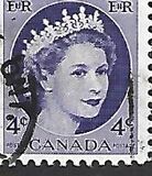 [Queen Elizabeth II - Normal Paper, See 1962 for Fluorescent Stripes, type GT4]