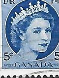 [Queen Elizabeth II - Normal Paper, See 1962 for Fluorescent Stripes, type GT4]