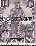 [Allegorical Stamps Overprinted "POSTAGE", jenis T14]