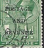 [King George V and Coat of Arms Stamps of 1926-1927 Overprinted "POSTAGE AND REVENUE", type X22]