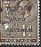 [King George V and Coat of Arms Stamps of 1926-1927 Overprinted "POSTAGE AND REVENUE", type X21]