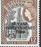 [British Guiana Postage Stamps Overprinted "GUYANA INDEPENDENCE 1966", тып F]