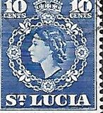 [Issues of 1949 but portrait of Queen Elizabeth II facing left and New Royal Cypher, type AT7]