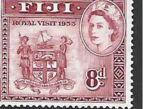 [Royal Visit - Issue of 1938 but with Portrait of Queen Elizabeth II and Overprinted "ROYAL VISIT 1953", тып AK]