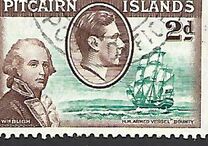 [King George VI, Scenes from the History of Mutiny "Bounty", and by Bradbury, other Values of Waterloo, Tipe D]