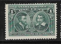 [The 300th Anniversary of the Founding of Quebec, tip W]