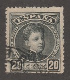 [King Alfonso XIII - Blue Control Numbers on Backside, type AT4]