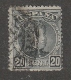 [King Alfonso XIII - Blue Control Numbers on Backside, type AT4]