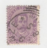 [King Umberto I - New Drawing, Value in Corners, type T]