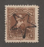 [Allegorical Figure of El Salvador & San Miguel Volcano, type J]