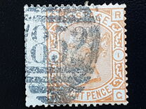 [Queen Victoria - Colored Control Numbers in Corners, प्रकार Z]