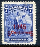 [Issues of 1943 Overprinted "1944/5 Centimos 5" and Surcharged, 類型 JN1]