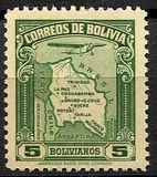 [Carta della Bolivia - Posta aerea, Scrivi BZ8]