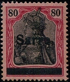 [German Empire Stamps Overprinted "SARRE", type A15]