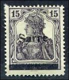 [German Empire Stamps Overprinted "SARRE", type A6]