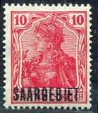 [German Empire Postage Stamps Overprinted "SAARGEBIET", type F1]