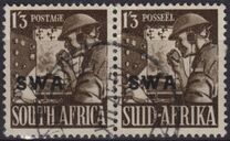 [South Africa Postage Stamps Overprinted "SWA", type BB20]