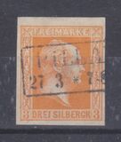 [King Friedrich Wilhelm IV - Hatched Background. Thin White Paper, type A13]