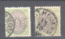 [Danish Postage Stamps - Value in "CENT", Scrivi B12]
