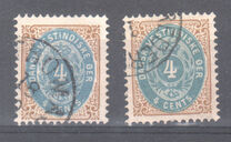 [Danish Postage Stamps - Value in "CENT", type B8]