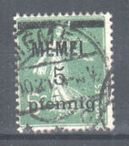 [French Postage Stamps Overprinted "MEMEL" and Surcharged, प्रकार B]