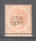 ["ONE CENT" Surcharge, type X3]