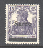 [German Empire Stamps Overprinted "SARRE", 유형 A6]