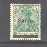 [German Empire Stamps Overprinted "SARRE", type A3]