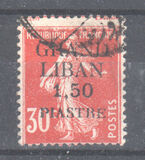 [French Postage Stamps Surcharged & Overprinted "GRAND - LIBAN", tipas A7]