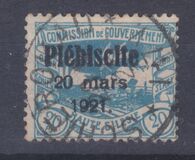 [No. 16-26 Overprinted "Plébiscite 20 mars 1921.", 類型 E2]