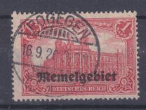 [German Empire Postage Stamps Overprinted "Memelgebiet", タイプ A8]