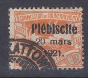 [No. 16-26 Overprinted "Plébiscite 20 mars 1921.", 類型 E4]