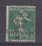 [Sellos de Francia sobrecargados y con la impresión "O.M.F. - Syrie"., tipo M3]
