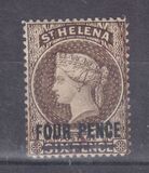 [Queen Victoria - Not Issued Stamps Surcharged. New Watermark, type B34]