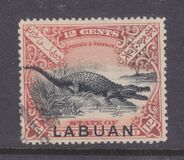 [Not Issued North Borneo Stamps Overprinted "LABUAN" - Overprint on Country Name Instead of Value, Tipe P]