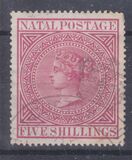 [Queen Victoria - Inscription: "NATAL POSTAGE", type R]