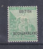 [Cape of Good Hope No.43 Overprinted - No Dot after "BECHUANALAND", type V]