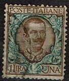 [Definitives - Eagle with Coat of Arms - Victor Emmanuel III, 1869-1947, type AL]