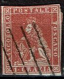 [Lion of Toscany - Printed on White Paper, Different Watermark, type A16]