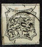 [Coat of Arms- Black Print on Colored Paper, type I]