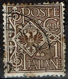 [Definitives - Eagle with Coat of Arms - Victor Emmanuel III, 1869-1947, type AH]