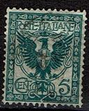 [Definitives - Eagle with Coat of Arms - Victor Emmanuel III, 1869-1947, type AJ]