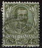 [Definitives - Eagle with Coat of Arms - Victor Emmanuel III, 1869-1947, tip AK4]