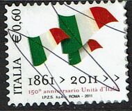 [The 150th Anniversary of the Unification of Italy - Self Adhesive, نوع DIN]