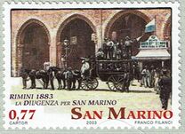[The 200th Anniversary of Rimini-San Marino Post Carriage, type BON]