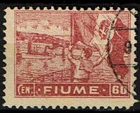 [New Daily Stamps - Inscription "FIUME", loại AB2]