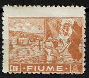 [New Daily Stamps - Inscription "FIUME", loại AB3]