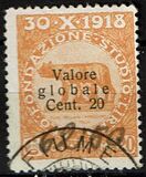 [No. 49-60 Overprinted "Valore globale" in 2 Types. Type I: 1919, Thin Overprint. Type II: 1920, Thick Overprint, type AN6]