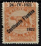 [New Daily Stamps from 1919 Overprinted "24-IV-1921 - Costituente Fiumana - 1922", type AX1]