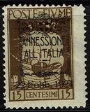 [New Daily Stamps from 1923 Overprinted "ANNESSIONE/ ALL 'ITALIA", type BE2]